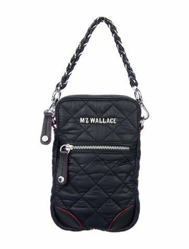 MZ Wallace Leather Trimmed Quilted Nylon Crossbody Bag Black ShopStyle