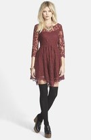 Thumbnail for your product : Free People Floral Mesh Fit & Flare Dress