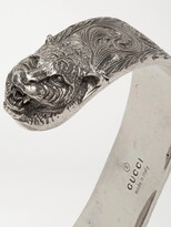 Thumbnail for your product : Gucci Engraved Sterling Silver Cuff