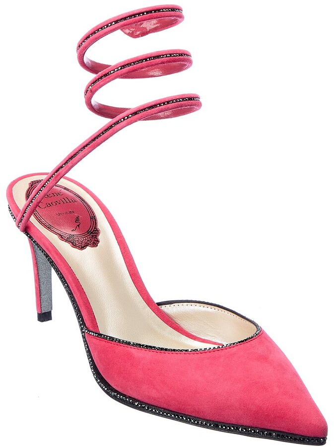 Rene Caovilla Cleo Suede Pump