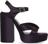 Thumbnail for your product : Jil Sander Satin heeled platform sandals