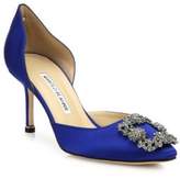 Thumbnail for your product : Manolo Blahnik Hangisido 70 Satin d'Orsay Pumps