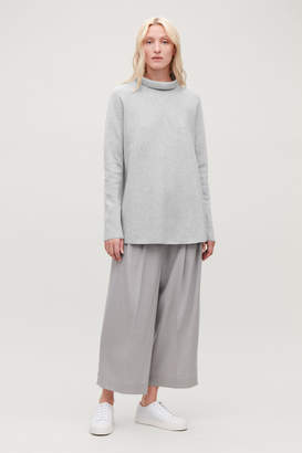 COS A-LINE TOP WITH FUNNEL NECK