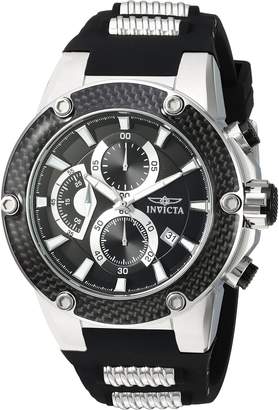 Invicta Men's 'Speedway' Quartz Stainless Steel and Silicone Casual Watch, Color: (Model: 22400)
