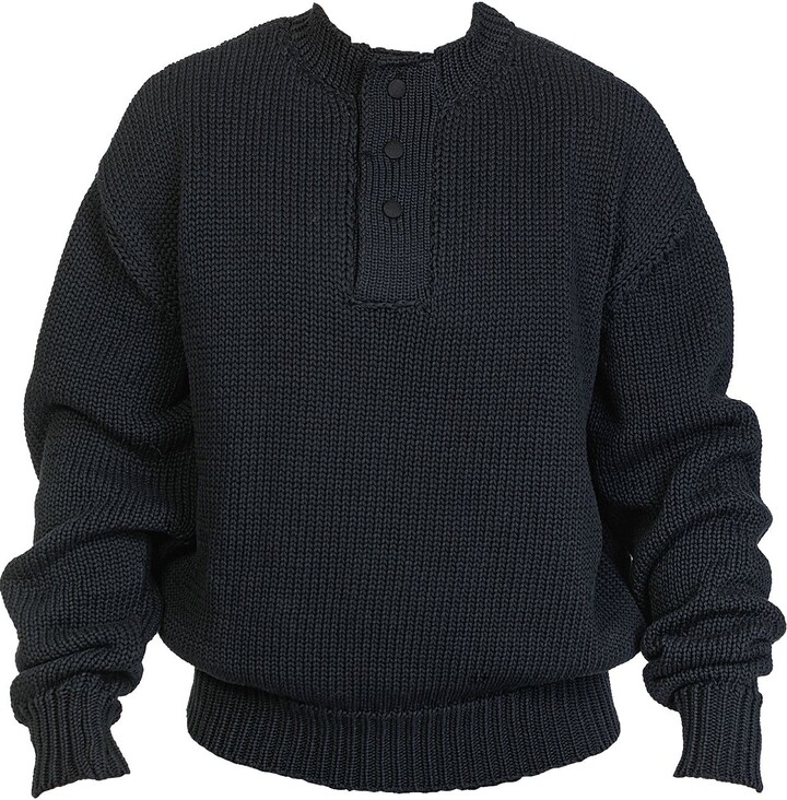 Maison Bogomil Black Crew Neck Knitted Sweater