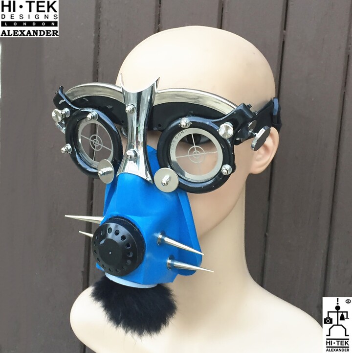 Etsy Handmade Sci-Fi Steampunk Mask Futuristic Party Costume Headpiece