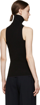 Thumbnail for your product : Calvin Klein Collection Black Geometric Sleeveless Turtleneck