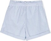 Thumbnail for your product : Ralph Lauren Paper-bag Shorts In Light Blue Striped Seersucker