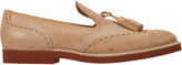 Thumbnail for your product : Barneys New York Nora Suede Wingtip Tassel Loafers