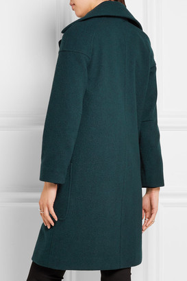 MiH Jeans Richards Double-breasted Wool-blend Coat - Emerald