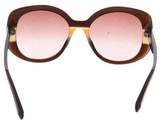 Thumbnail for your product : Ferragamo Oversize Striped Sunglasses