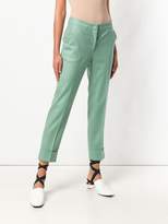 Thumbnail for your product : Pt01 plain cropped trousers