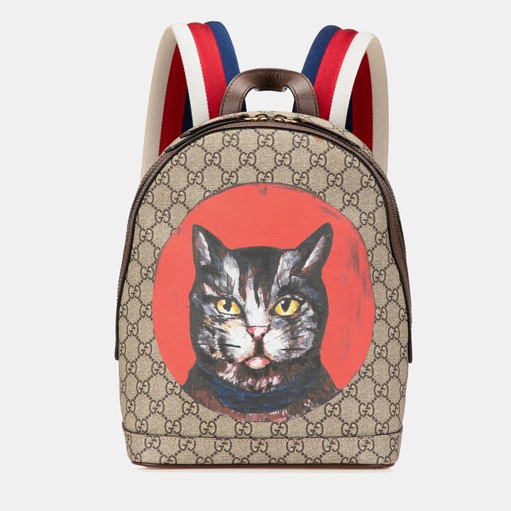 Gucci GG Supreme Bosco Web Backpack