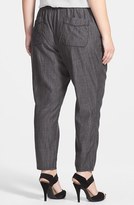 Thumbnail for your product : Eileen Fisher Slouchy Chambray Ankle Pants (Plus Size)