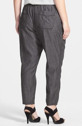 Eileen Fisher Slouchy Chambray Ankle Pants (Plus Size)