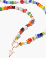 Thumbnail for your product : Diane Kordas Shield Diamond & 14kt Rose-gold Beaded Necklace