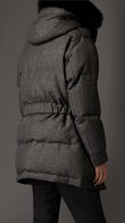 Thumbnail for your product : Burberry Down-filled Parka With Shearling And Fur Trim