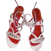 Thumbnail for your product : Cesare Paciotti Pink Suede Sandals