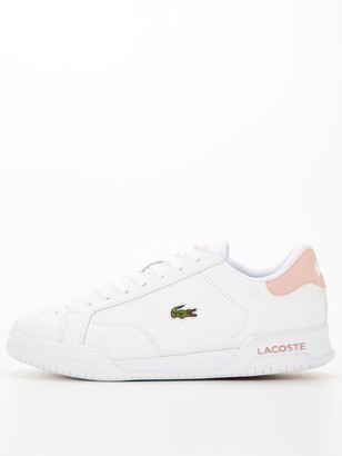 ladies pink lacoste trainers
