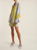 Thumbnail for your product : Germanier - Bead-embellished Twill Blazer - Womens - Yellow