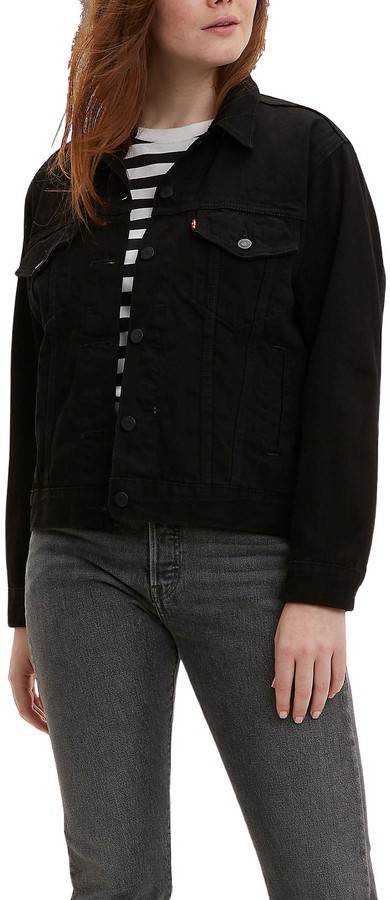 levis black borg jacket