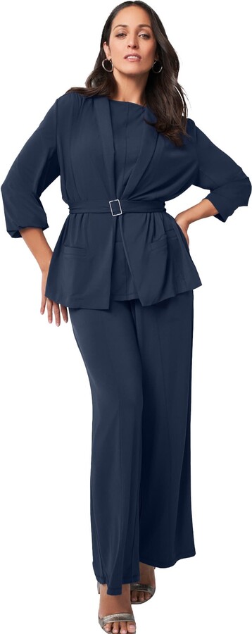 Jessica London Belted 4-Piece Wardrober