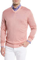 Thumbnail for your product : Kiton Washed Cashmere-Silk V-Neck Sweater, Pink
