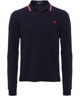 Thumbnail for your product : Fred Perry Long Sleeve Twin Tipped Polo Shirt