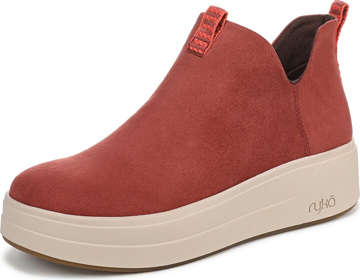 Ryka Women's Vivie Zip Short Boots Red Ochre 6.5 M