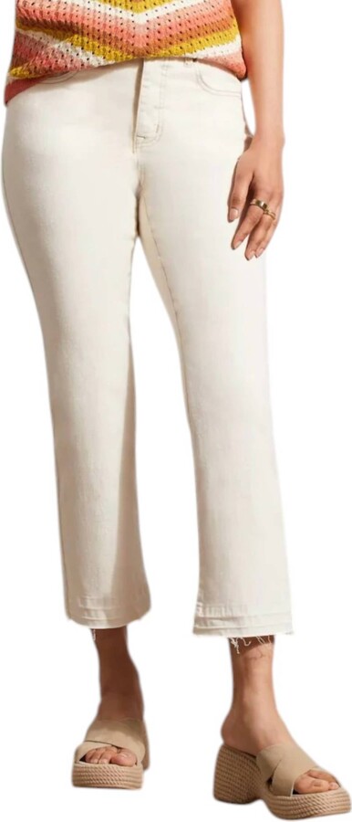 Sophia Micro Flare Jeans In Ecru