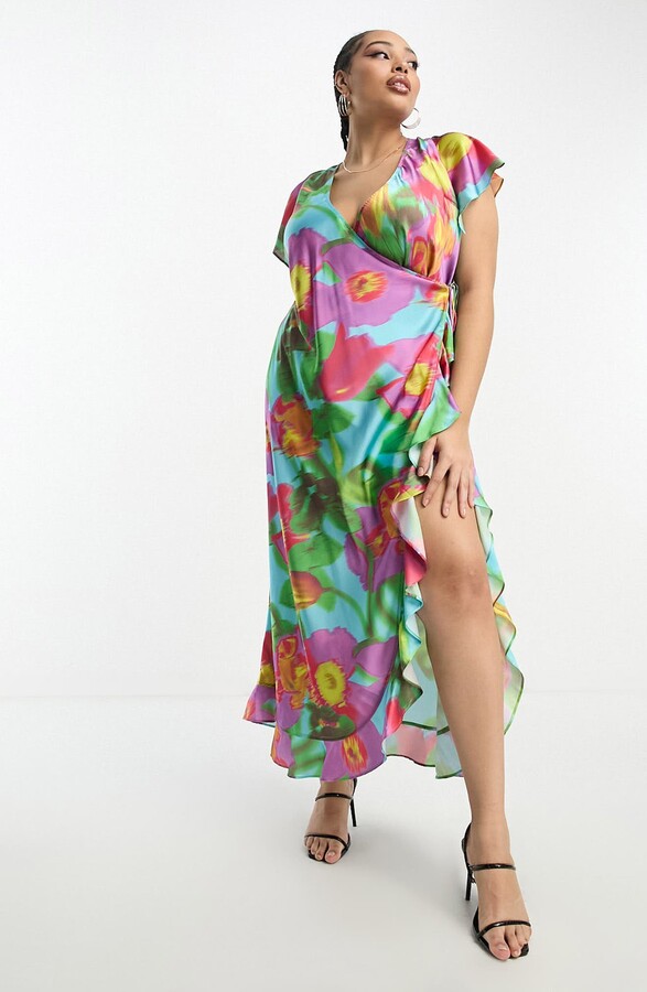 Floral Satin Women's Floral Dresses | ShopStyle