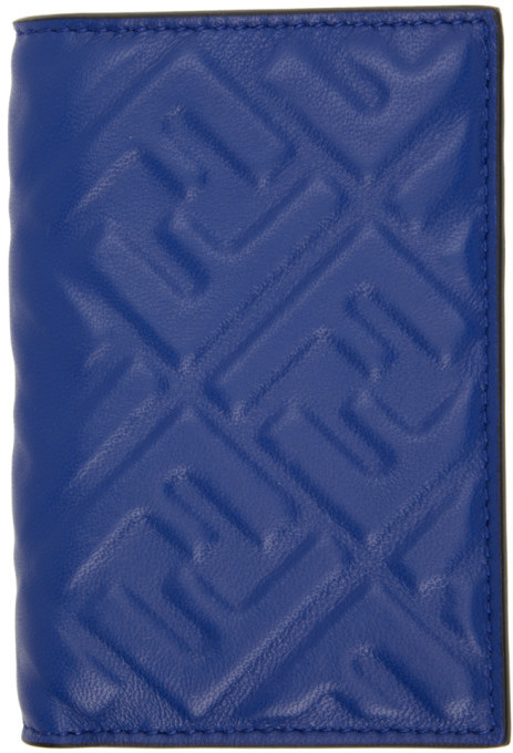 fendi card holder blue