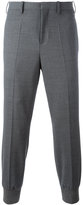Thumbnail for your product : Neil Barrett gathered ankle tailored trousers