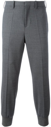 Neil Barrett gathered ankle tailored trousers
