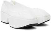 Thumbnail for your product : Cecilie Bahnsen White Alexandra Ballet Flats