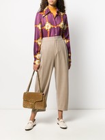Thumbnail for your product : Gucci Chain And Logo Print Blouse