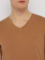 Thumbnail for your product : Frescobol Carioca V Neck T Shirt - Mens - Brown