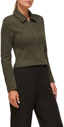 zip front jersey jacket