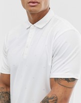 Thumbnail for your product : Calvin Klein Golf monogram logo polo in white