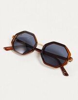 Thumbnail for your product : Jeepers Peepers hexagonal lens sunglasses