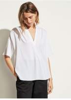 Thumbnail for your product : Vince Shirred V-Neck Blouse