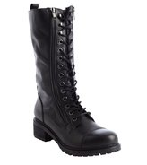 Thumbnail for your product : Kelsi Dagger black leather 'Wonder' combat boots
