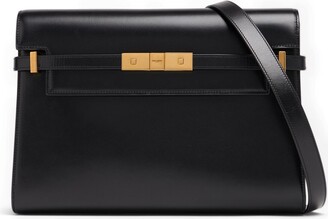 Saint Laurent Manhattan Box Leather Shoulder Bag
