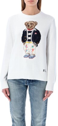 Polo Ralph Lauren Bear Intarsia Knitted Jumper - ShopStyle Knitwear