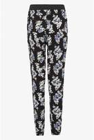 Thumbnail for your product : Select Fashion Womens Blue Oriental Smudge Soft Trouser - size 6