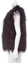 Thumbnail for your product : Oscar de la Renta Shearling And Fox Fur Vest w/ Tags