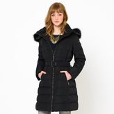Thumbnail for your product : Esprit Long Padded Coat with Detachable Hood