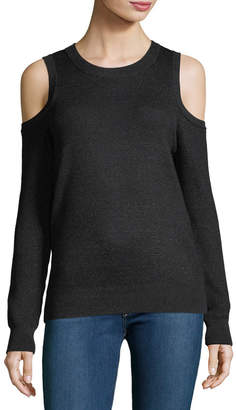 Rebecca Minkoff Page Crewneck Cold-Shoulder Sweater