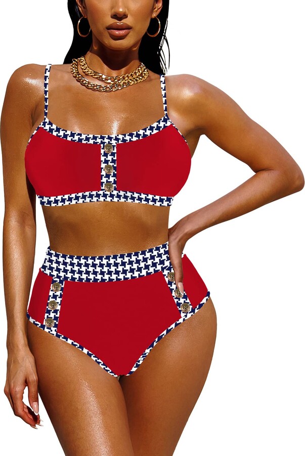 Details about   Brunotti Liliana Womens Ladies Striped Bikini Set Swimsuit Swimwear Red White 
