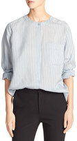Thumbnail for your product : Vince Menswear Striped Charmeuse Shirt, Blue
